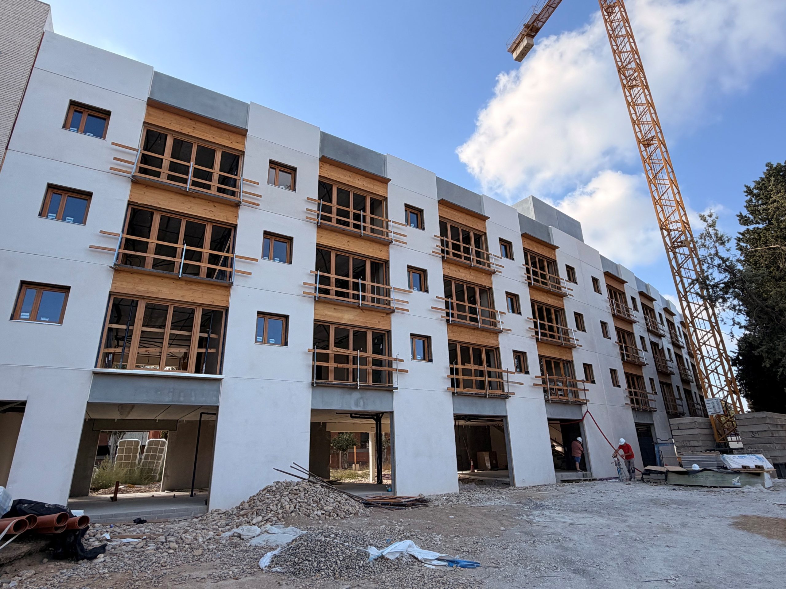 Obra en construcción en Lleida aportada por el cliente